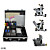  Três armas de ferro fundido tattoo kits com poder mini e 7 * 15ml de tinta