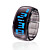  Reloj Pulsera LED Futurista Tipo Brazalete - Negro