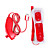 Remote MotionPlus and Nunchuk Controller with Case for Wii/Wii U (Red)