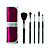  populart-5 pcs brosse compacte avec mallette en cuir gratuitement