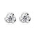  925 Sterling Silver And Rhinestone With Platinum Plating Earrings