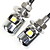  2 blancs haras conduit de moto lumières de licence 12v plaque