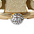  Stainless Steel Shell With Rhinestone Evening Bag Handbag Purse Clutch