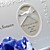  Elegant Embossed Wedding Invitation With Oval Cutout/Bow (Set of 50)