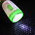  mignon de bande dessinée 2 en 1 stylo à bille et lampe de poche LED (verte)