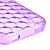  Protective Soft Silica Gel Transparent Case for iPhone4G (Purple)