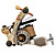  3 pistole kit tatuaggio con lcd di potenza e 40 inchiostro a colori + freeshipping