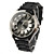  Reloj Pulsera Quartz Unisex Con Diseño de Crisentamo - Negro
