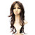  Capless Long 100% Kasi Fiber Brown Curly Costume Party Wig