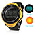  Waterproof Solar Powered Automatic Watch with Alarm & EL Light & Chronograph - Yellow