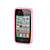  nieuwigheid van hoge kwaliteit silicagel zachte calculator Case voor iPhone 4 (roze)