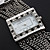  mouvement des femmes en argent pc bande blanche bracelet de montre cadran avec diamant décoration czechic