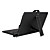  Leather Protective Case Built-in the Chocolate Keyboard + Stand for 10.1 Inch Tablet PC (Black)
