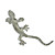  auto chroom embleem badge sticker - bruin gekko