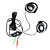  high-performance stereo oortelefoon met microfoon (zwart)