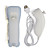  2-in-1 MotionPlus Remote Controller and Nunchuk + Case for Wii/Wii U (White)