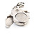  Stainless Steel Pocket Watch with Keychain