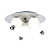  Modern Flush Mount with 3 Lights in Round (G4 Bulb Base)