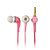  elegant van hoge kwaliteit oordopjes, 1,2 m kabel, 3,5 mm (roze)