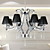  Elegant Crystal Chandelier with 8 Lights
