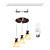  60W Modern Pendant Light with 3 Lights