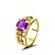  diamantes de imitación magnífico con el anillo chapado en oro 14k (más colores)