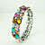  Bracelet coloré flore