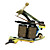  3 de ferro fundido kit tattoo armas com poder de lcd e 55 de tinta de cor
