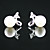  925 Sterling Silver With Freshwater Pearl Stud Earrings (More Colors)