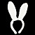  Lovely Flannelette Flower Girl Rabbit Ears Headband More Colors Available
