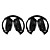  2 PCS Infrared Stereo Car Wireless Headphone IR-2011D