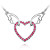  crystal angel hart ketting
