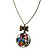  35mm*35mm Colourful Acrylic Alloy Necklace