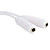  Cabo deDupla Entrada de Áudio 3.5mm - Branco