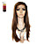  encaje total a largo sedoso 100% india reme colores peluca de pelo múltiples para elegir