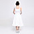  mouwloze tea-length witte katoenen polyester sweet lolita jurk