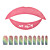  5 Pcs Lip Tattoo and 10 Pcs Nail Stickers