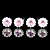 4 Pieces Gorgeous Rhinestones Wedding Bridal Pins Wedding/Special Occasion Headpieces More Colors Available