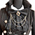  langærmet flanel sort Gothic Lolita pels