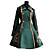  lungo flanel farfalla & tomba ricamo classico cappotto lolita