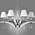  Elegant Chandelier with 8 Lights - Crystal Drops Decorated