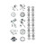  5 Pcs Cartoon Character Temporary Tattoo
