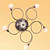  Artistic Wall Light with 5 Lights in Floral Feature