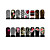  12pcs Nail Foil Art Armour Wraps Patch Stickers-Black Series