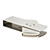  1GB Edelstahl Stil USB-Flash-Laufwerk (silber)