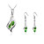  Gorgeous Ladies Crystal Jewelry Sets In Sliver Alloy Including Necklace Earrings More Colors Available