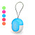  Cute Bean Shaped USB Data and Charging Cable for iPhone, iPad (Assorted Color)