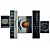  Hand-painted Abstract Oil Painting with Stretched Frame - Set of 5