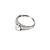  cubic zirconia og rhinestone med platina plating ring