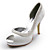  Top-Qualität Satin oberen High Heels Peep-Toes mit Pailletten Hochzeit Braut shoes.more Farben erhältlich (0984-r-005)